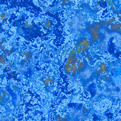 Cell design, mosaic texture, blue water drops