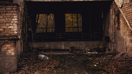 Fototapeta na wymiar Buildings in Chernobyl