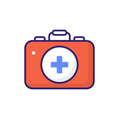 First Aid Flat Icon Style illustration. EPS 10 File