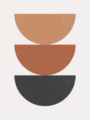 Modern Poster Art. Abstract Wall Art. Digital Interior  Decoration Art with Grunge texture.