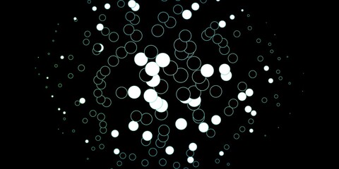 Dark Blue, Green vector backdrop with dots.