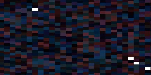 Dark Blue, Red vector backdrop with rectangles.