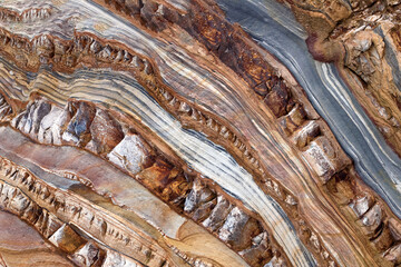 Rocky sediment texture