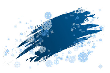 
Winter, Christmas background in the form of a frozen window with snowflakes. Vector illustration, template for design.
