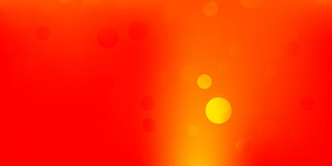 Light red, yellow vector background with random forms.