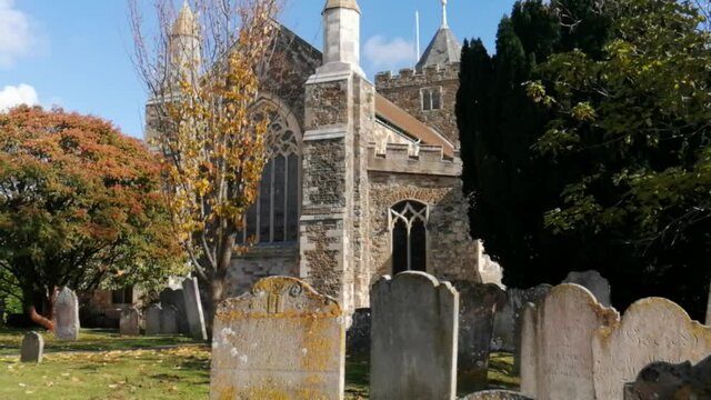 Rye Church in East Sussex Uk - Parish Church of Saint Mary the Virgin in Rye, Diocese of Chichester, England