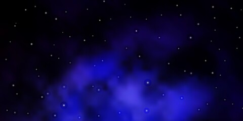 Obraz premium Dark Pink, Blue vector layout with bright stars.