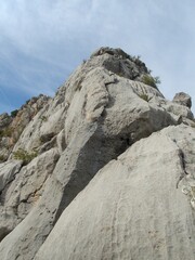 famous natural park paklenica gorge in velebit mountains