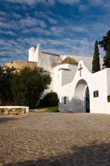 Iglesia de Santa Eulària des Riu, (Puig de Missa), siglo XVI-XVIII. Ibiza.Balearic islands.Spain.