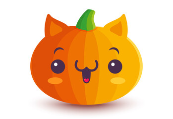 Cute pumkin in manga style.