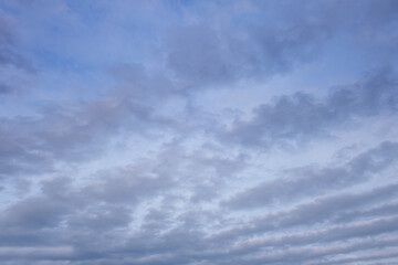 abstract background of cloudy sunset sky blue hour