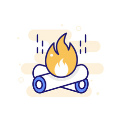 BonFire Icon Style illustration. EPS 10 File