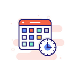 Planning Icon Style illustration. EPS 10 File