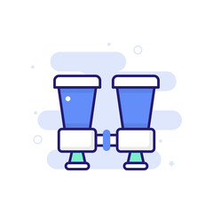 Binoculars Icon Style illustration. EPS 10 File