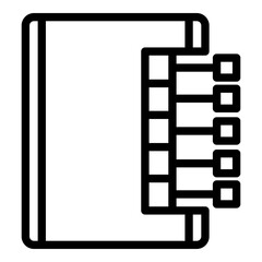 Tablet device icon. Outline tablet device vector icon for web design isolated on white background