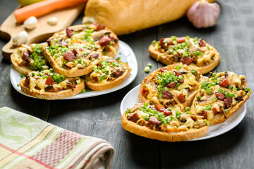 delicious baked homemade sandwiches