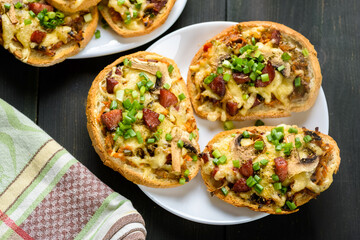 delicious baked homemade sandwiches