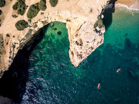 Seven Hanging Valleys cliffs aerial view Ocean rocky coast beach kayak - Powered by Adobe