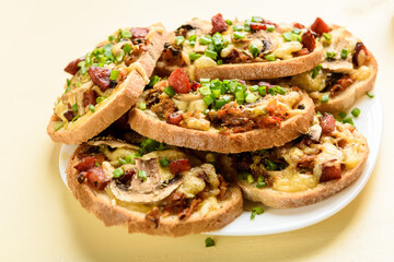 delicious baked homemade sandwiches