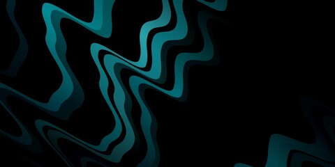 Dark BLUE vector background with bent lines.