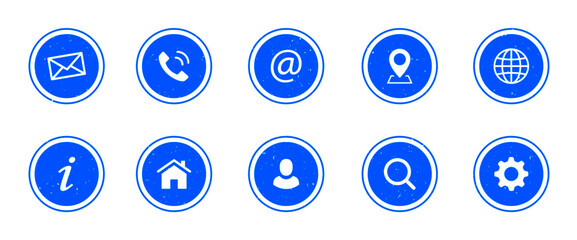 Contact Icons Web Communication