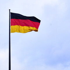 Flag of Germany waving in the wind