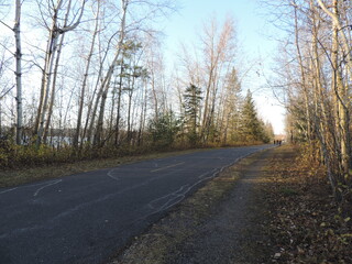 Fototapeta premium novembre au lac boivin