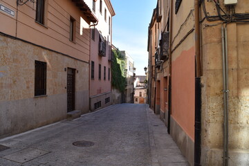 narrow street in the town