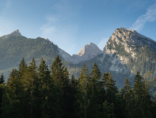 Lake Hintersee in Bavaria, Germany