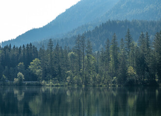 Lake Hintersee in Bavaria, Germany