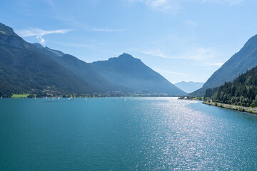 Fototapeta na wymiar Lake Achensee in Tyrol, Austria
