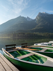Obraz premium Lake Hintersee in Bavaria, Germany