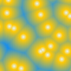 Yellow blue abstract background with bokeh