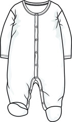 Vector baby rompers pattern design.