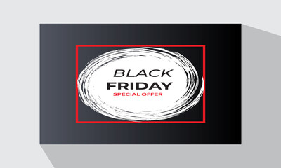 Black Friday social media post template Vector