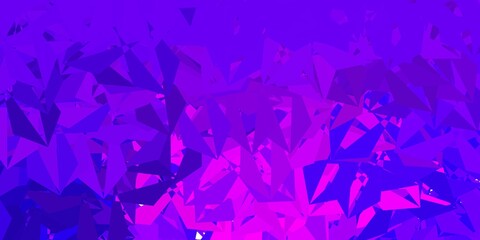 Fototapeta premium Dark purple vector abstract triangle pattern.