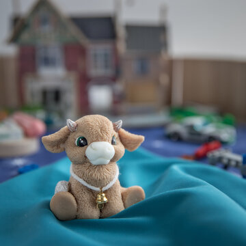 teddy bear on the couch