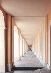 corridor with arches
