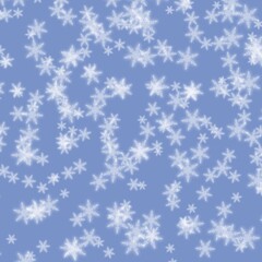
colored winter background with snowflakes