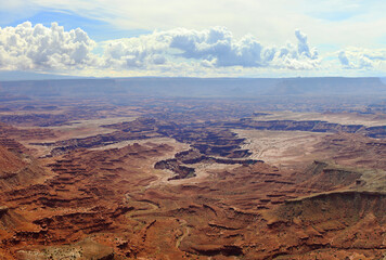 Scenic panorama from Grand view point in Canyonlands National Park, Utah, USA