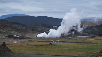 Krafla Sulphur Piles in Iceland