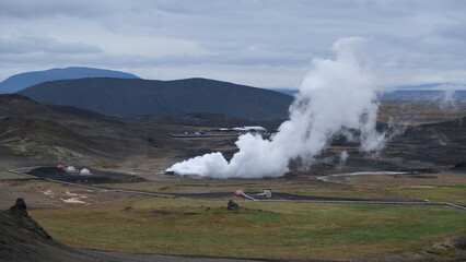 Krafla Sulphur Piles in Iceland