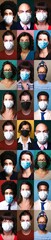 People who wear masks for safety from contamination