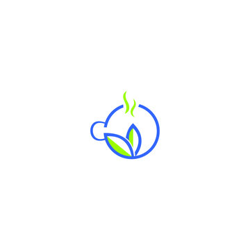 logo natural coffee dring icon vector