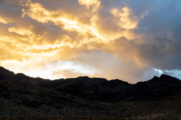 Fototapeta premium Sunset over mountains