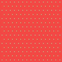 Christmas and new year pattern polka dots. Template background in red and white polka dots . Seamless fabric texture. Vector illustration