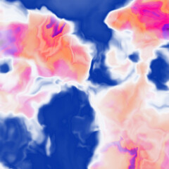 Fototapeta premium Blue pink violet swirls, abstract watercolor background