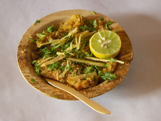 Nimbu Matar Chaat - Indian street food