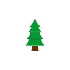 Christmas tree icon vector symbol
