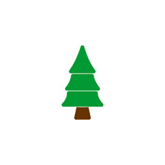 Christmas tree icon vector symbol